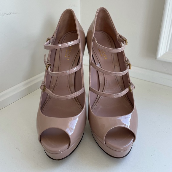 GUCCI heels platform blush size 38 - Picture 8 of 10